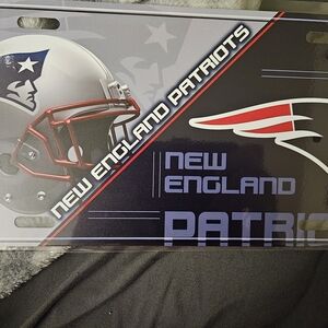 New England Patriots License Plate
